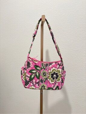 Vera Bradley Quilted Pink Floral Shoulder Bag